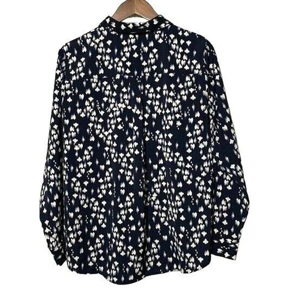 H&M Versatile Career Blouse Long Sleeve Soft Woven Office Casual Shirt Size 12 - Picture 2 of 7